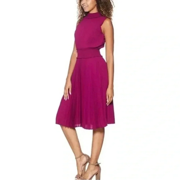 NANETTE LEPORE bali orchid dress KNEE LENGTH womans size 2 - Picture 4 of 4